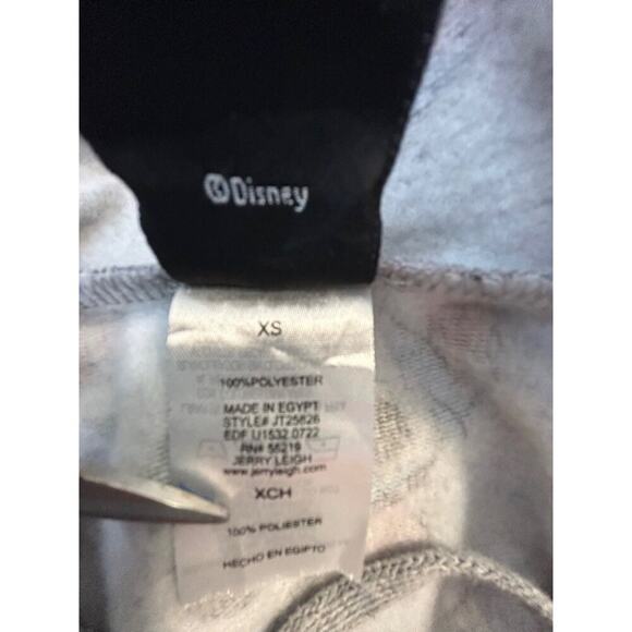 Disney XS Stitch Character Print Gray Hoodie Sweatshirt 100% Polyester Long Slee - Picture 3 of 6